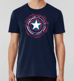 America Hero Futuristic Logo T-shirt