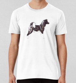 American Akita Dog Breed Show Stack Stand T-shirt