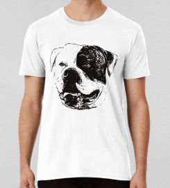 American Bulldog Face T-shirt